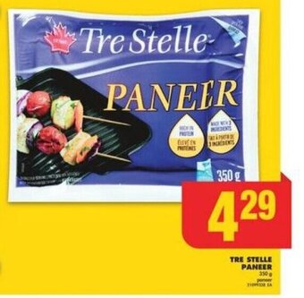 No Frills TRE STELLE PANEER 350g offer