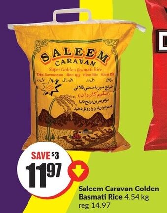 FreshCo Saleem Caravan Golden Basmati Rice 4.54 kg offer
