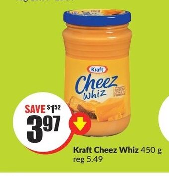 FreshCo Kraft Cheez Whiz 450 g offer
