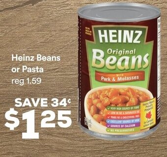 FreshCo Heinz Beans or Pasta offer