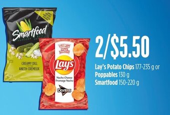 FreshCo Lay's Potato Chips 177-235 g or Poppables 130 g Smartfood 150-220 g offer