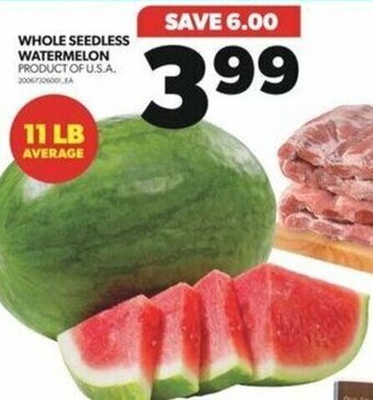 Real Canadian Superstore WHOLE SEEDLESS WATERMELON offer
