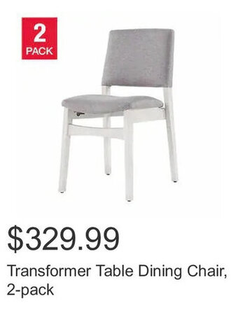 Costco Transformer Table Dining Chair, 2-pack offer