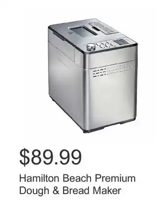 Costco Hamilton Beach Premium Dough & Bread Maker offer