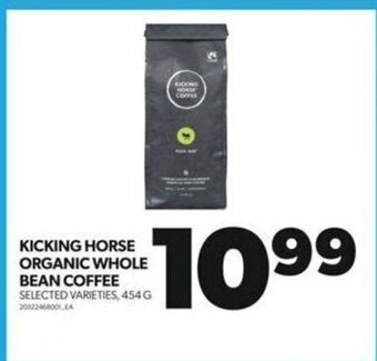 Real Canadian Superstore KICKING HORSE ORGANIC WHOLE BEAN COFFEE 454 G offer