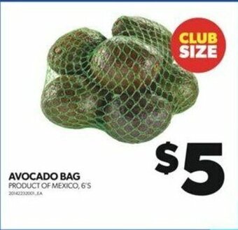 Real Canadian Superstore AVOCADO BAG, 6's offer