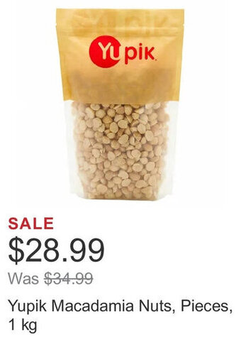 Costco Yupik Macadamia Nuts, Pieces, 1 kg offer