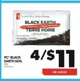 Real Canadian Superstore PC® BLACK EARTH SOIL 25L offer