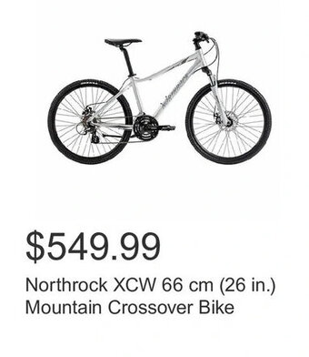 Costco Northrock XCW 66 cm (26 in.) Mountain Crossover Bike offer