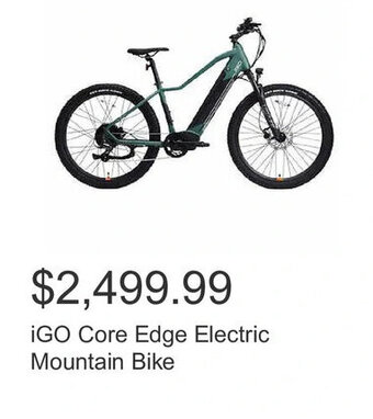 Costco iGO Core Edge Electric Mountain Bike offer