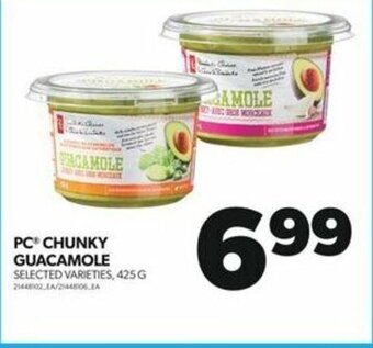 Real Canadian Superstore PC CHUNKY GUACAMOLE, 425 G offer