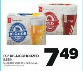 Real Canadian Superstore PC DE-ALCOHOLIZED BEER, 12X355 ML offer