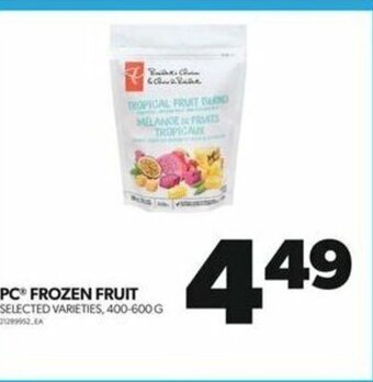 Real Canadian Superstore PC FROZEN FRUIT, 400-600 G offer