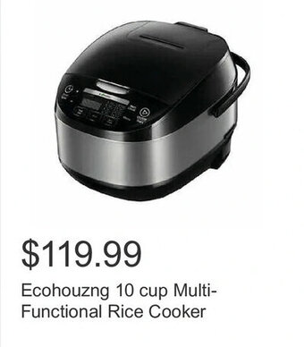 Costco Ecohouzng 10 cup Multi-Functional Rice Cooker offer
