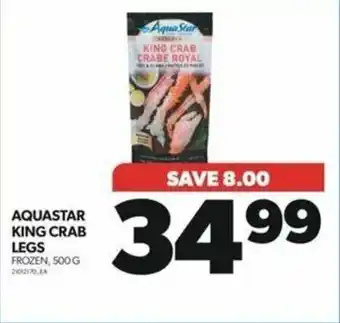 Real Canadian Superstore AQUASTAR KING CRAB LEGS, 500 G offer
