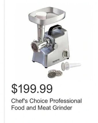 Costco Chef's Choice Professional Food and Meat Grinder offer