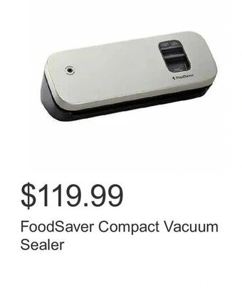 Costco FoodSaver Compact Vacuum Sealer offer