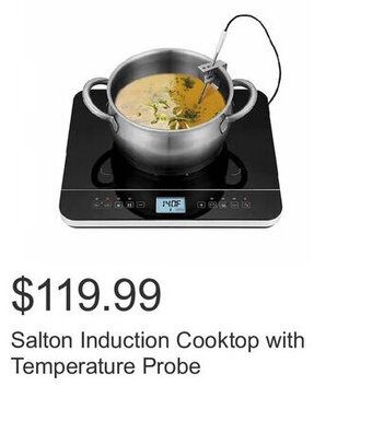 Costco Salton Induction Cooktop with Temperature Probe offer