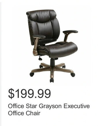 Costco Office Star Grayson Executive Office Chair offer