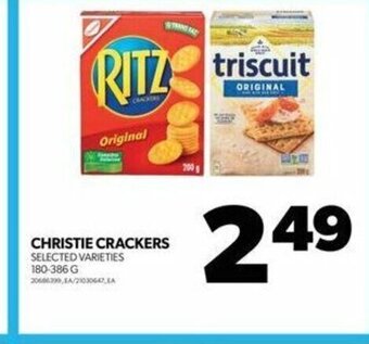 Real Canadian Superstore CHRISTIE CRACKERS 180-386 G offer