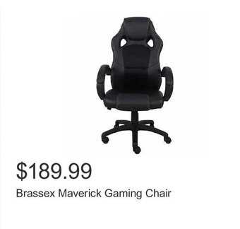 Costco Brassex Maverick Gaming Chair offer