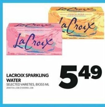Real Canadian Superstore LACROIX SPARKLING WATER, 8X355 ML offer