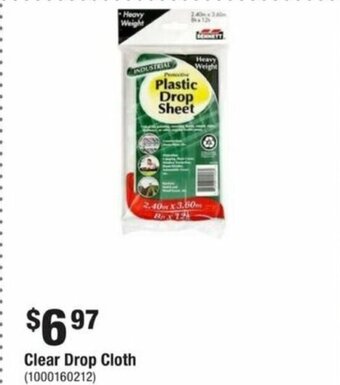 Home Depot Clear Drop Cloth (1000160212) offer