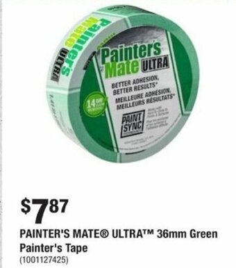 Home Depot PAINTER'S MATE® ULTRATM 36mm Green Painter's Tape (1001127425) offer