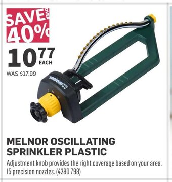 Co-op MELNOR OSCILLATING SPRINKLER PLASTIC offer