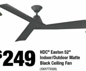 Home Depot HAMPTON BAY 52" Sarine Flush-Mount Brushed Nickel Ceiling Fan (1001762071) offer