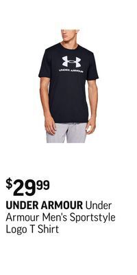 Sport Chek Under armour men's sportstyle logo t shirt offer