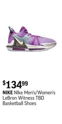 Sport Chek Nike men's/women's lebron witness tbd basketball shoes offer