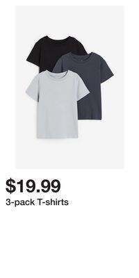 H&M 3-pack t-shirts offer