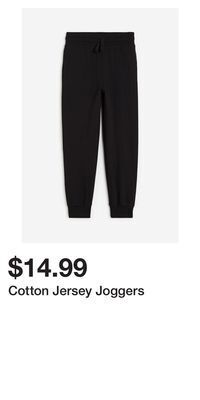 H&M Cotton jersey joggers offer