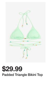 H&M Padded triangle bikini top offer