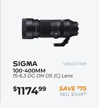 Henry's Sigma 100-400mm offer