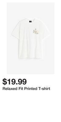 H&M Relaxed fit printed t-shirt offer