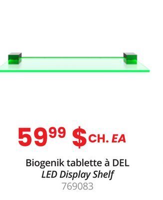 GameStop Biogenik led display shelf offer