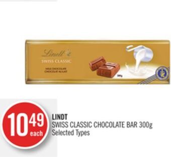 Shoppers Drug Mart Lindt swiss classic chocolate bar offer