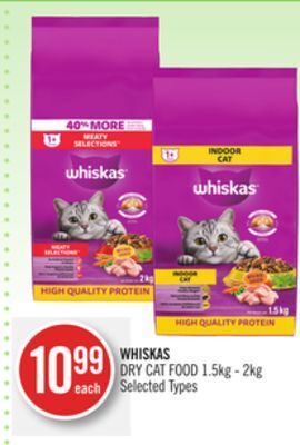 Shoppers Drug Mart Whiskas dry cat food offer