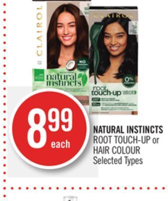 Shoppers Drug Mart Natural instincts root touch-up or hair colour offer