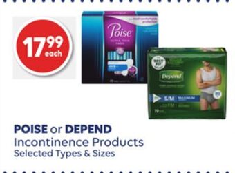 Shoppers Drug Mart Poise or depend incontinence products offer