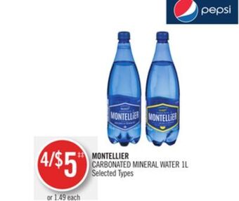 Shoppers Drug Mart Montellier carbonated mineral water offer