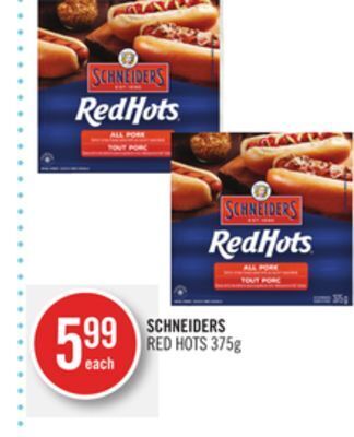 Shoppers Drug Mart Schneiders red hots offer