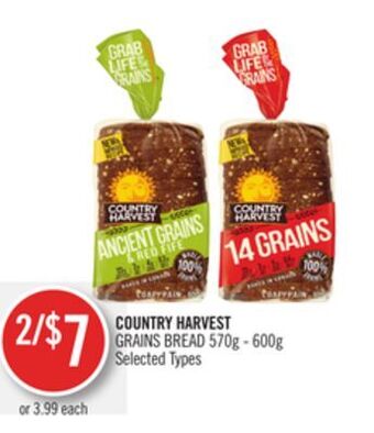 Shoppers Drug Mart Country harvest grains bread offer