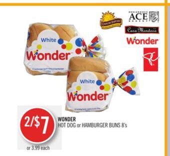 Shoppers Drug Mart Wonder hot dog or hamburger buns offer