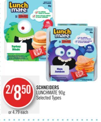 Shoppers Drug Mart Schneiders lunchmate offer