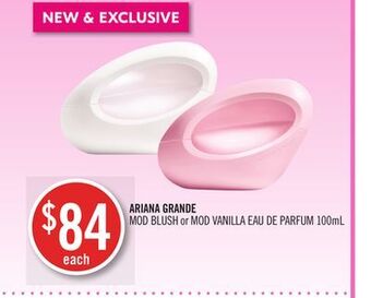 Shoppers Drug Mart Ariana grande mod blush or mod vanilla eau de parfum offer