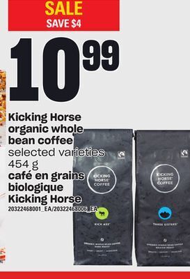Independent City Market Café en grains biologique kicking horse, 454 g offer