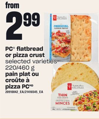Independent City Market Pain plat ou croûte à pizza pcmd, 220/460 g offer